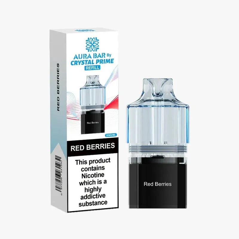 Red Berries Crystal Prime Aura Bar 10K Prefilled Pod