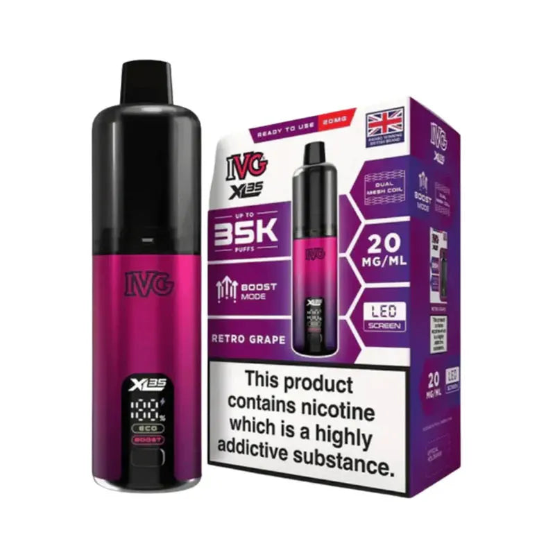 IVG XL 35K Prefilled Pod Kit - Retro Grape