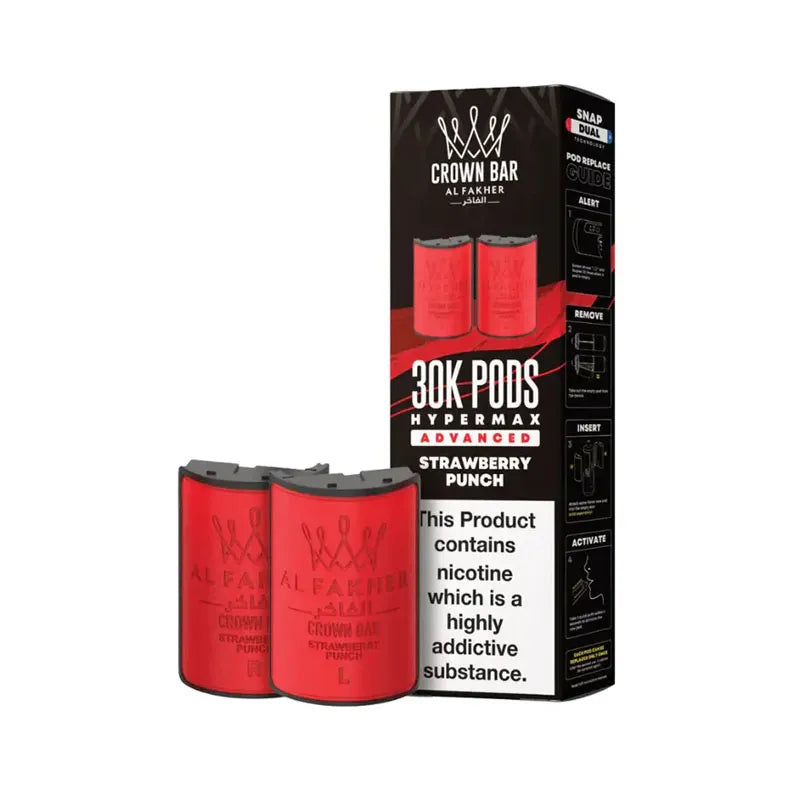Strawberry Punch Al Fakher 30K Hypermax Prefilled Pod