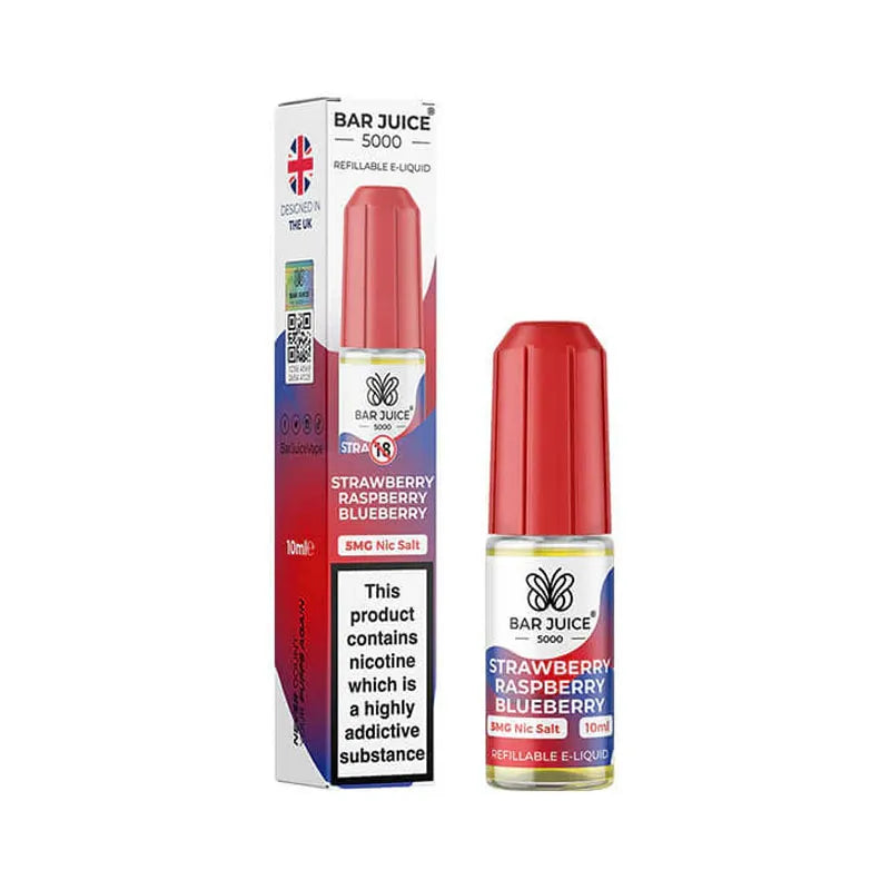 Strawberry Raspberry Blueberry Nic Salt E-Liquid by Bar Juice 5000