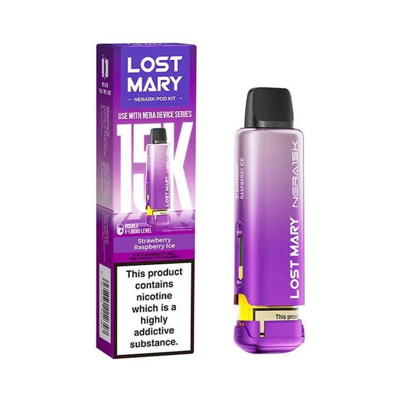 Strawberry Raspberry Ice Lost Mary Nera 15K Prefilled Pod