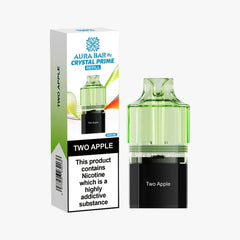Two Apple Crystal Prime Aura Bar 10K Prefilled Pod