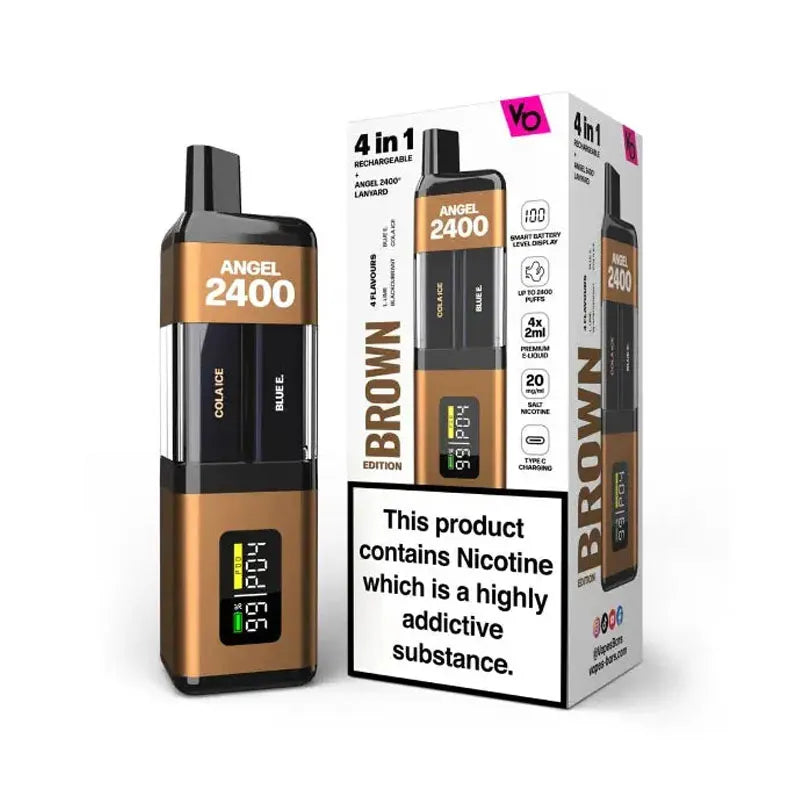 Vapes Bars Angel 2400 Prefilled Pod Kit - Brown Edition