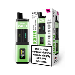Vapes Bars Angel 2400 Prefilled Pod Kit - Green Edition