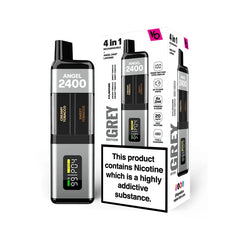Vapes Bars Angel 2400 Prefilled Pod Kit - Grey Edition