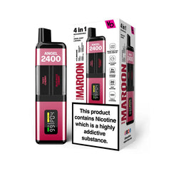 Vapes Bars Angel 2400 Prefilled Pod Kit - Maroon Edition