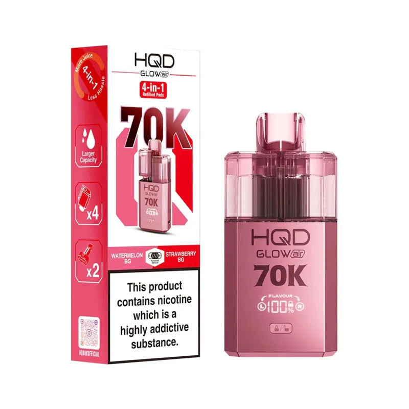 HQD Glow Air 70K Prefilled Pod Kit - Watermelon BG