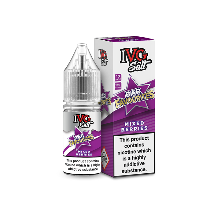 Mixed Berries Nic Salt 10ml E-Liquid by IVG Bar Favourites