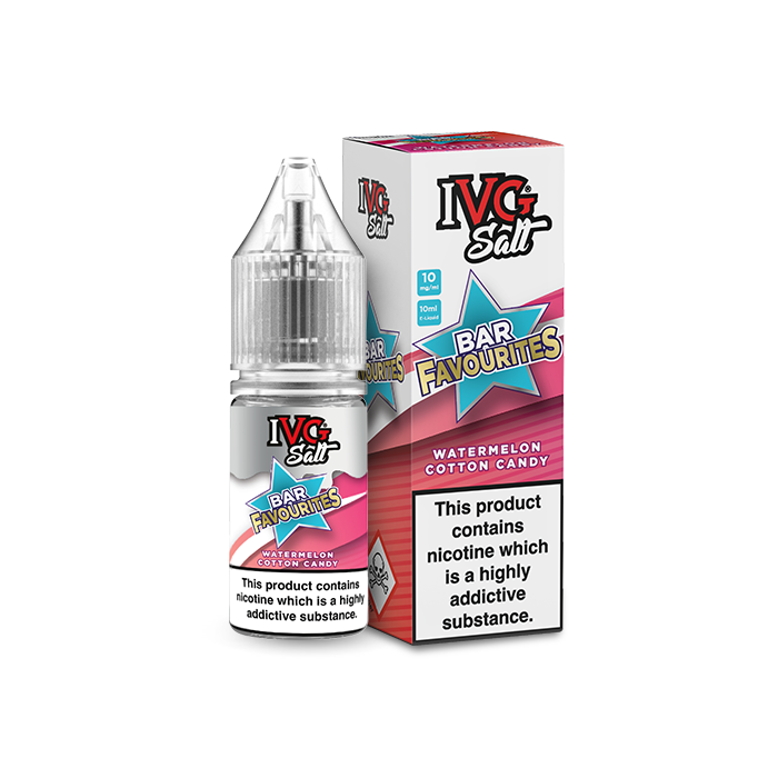 Watermelon Cotton Candy Nic Salt E-Liquid by IVG Bar Favourites