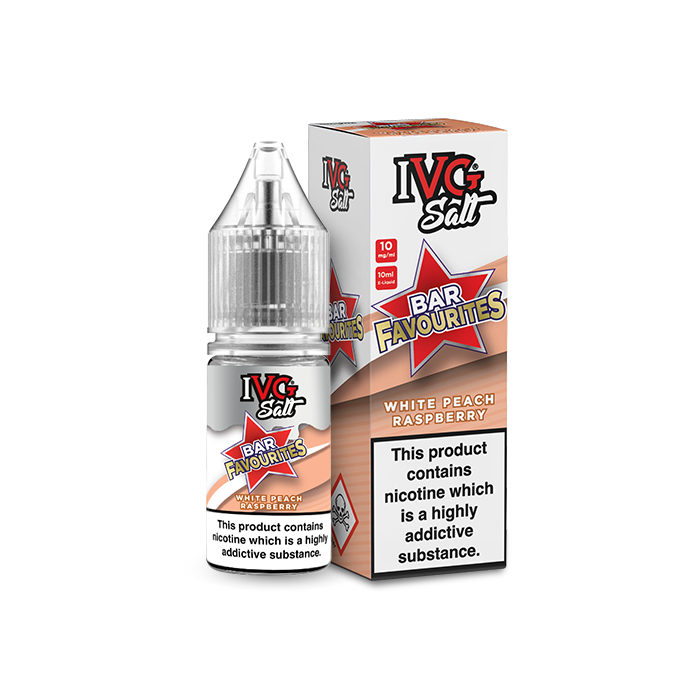 White Peach Raspberry Nic Salt 10ml E-Liquid by IVG Bar Favourites