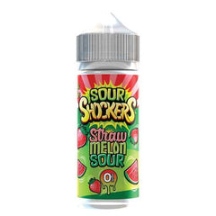 Straw Melon Sour 100ml Shortfill by Sour Shockers