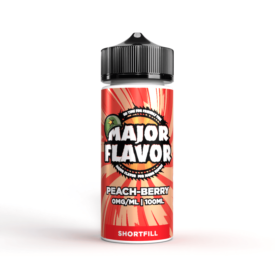 Peach Berry 100ml Shortfill E-Liquid by Major Flavor