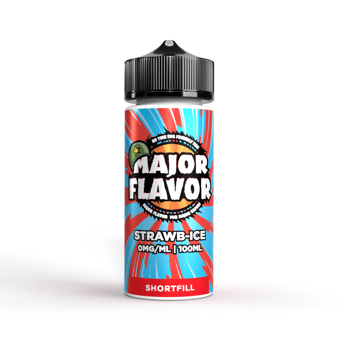 Strawb-Ice 100ml Shortfill E-Liquid by Major Flavor