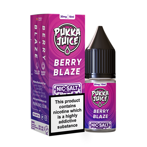 Berry Blaze Nic Salt E-Liquid by Pukka Juice