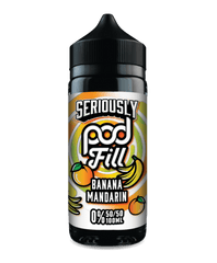 Banana Mandarin 100ml Shortfill E-Liquid by Seriously Pod Fill
