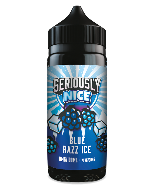 Blue Razz Ice 100ml Shortfill E-Liquid by Seriously Nice