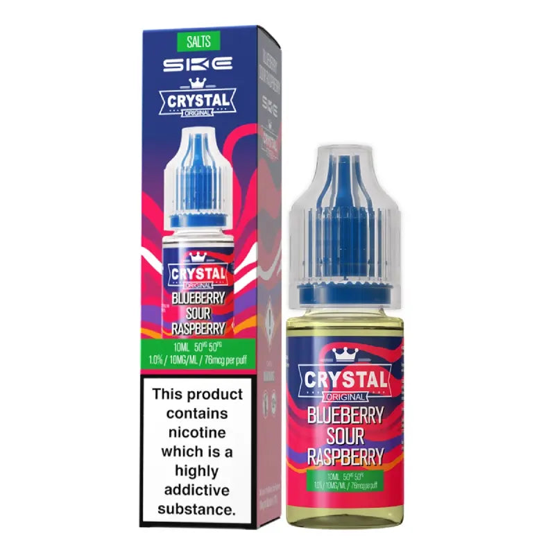 Blueberry Sour Raspberry Nic Salt E-Liquid by SKE Crystal Original