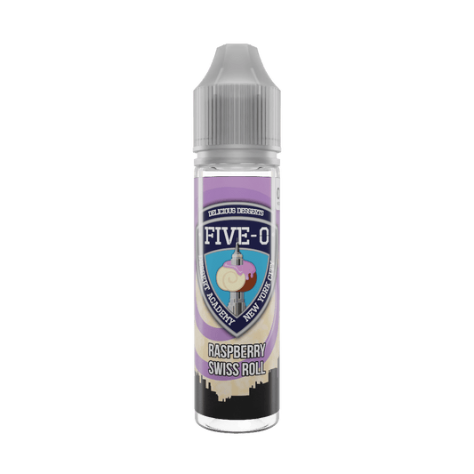 Raspberry Swiss Roll 50ml Shortfill E-Liquid by Five-O