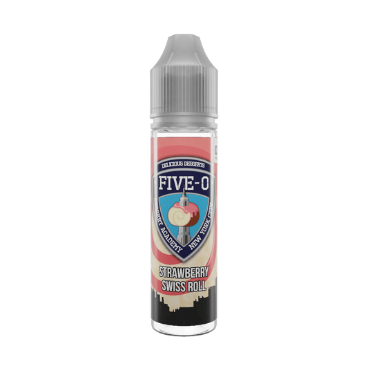 Strawberry Swiss Roll 50ml Shortfill E-Liquid by Five-O
