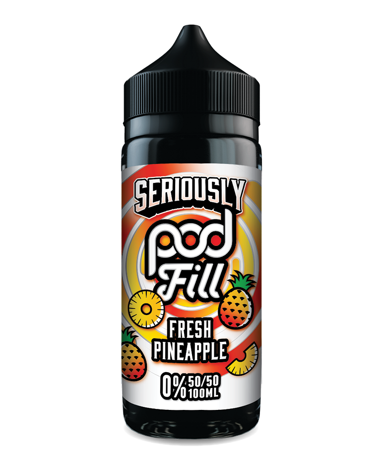 Fresh Pineapple 100ml Shortfill E-Liquid by Seriously Pod Fill