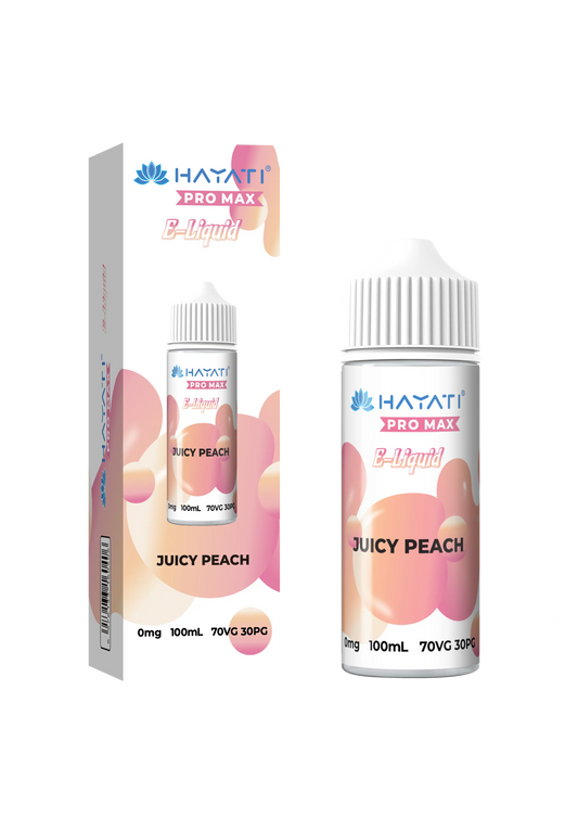 Juicy Peach 100ml Shortfill E-Liquid by Hayati Pro Max