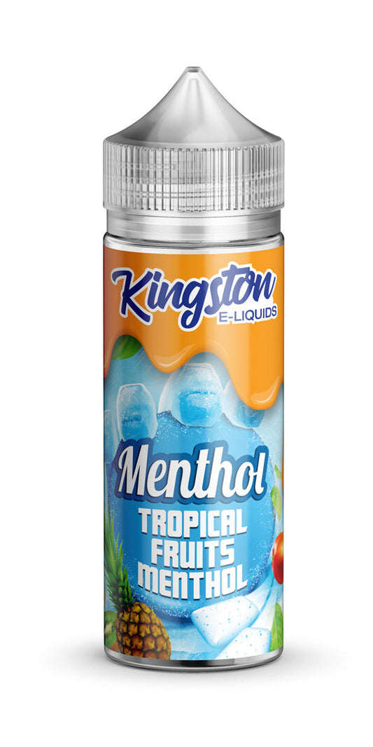 Tropical Fruits Menthol 100ml Shortfill E-Liquid by Kingston Menthol