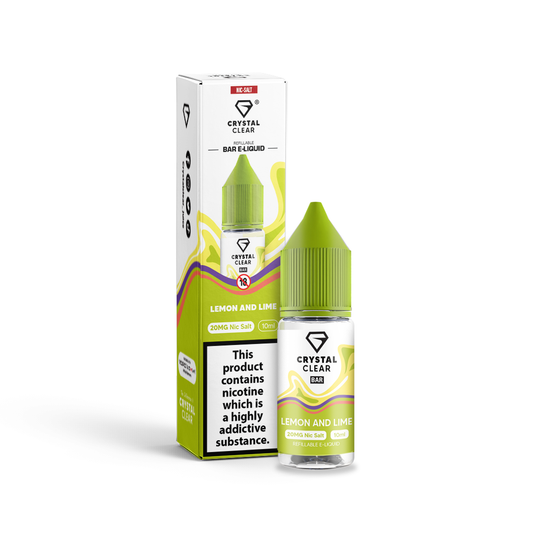 Lemon & Lime Nic Salt E-Liquid by Crystal Clear Bar