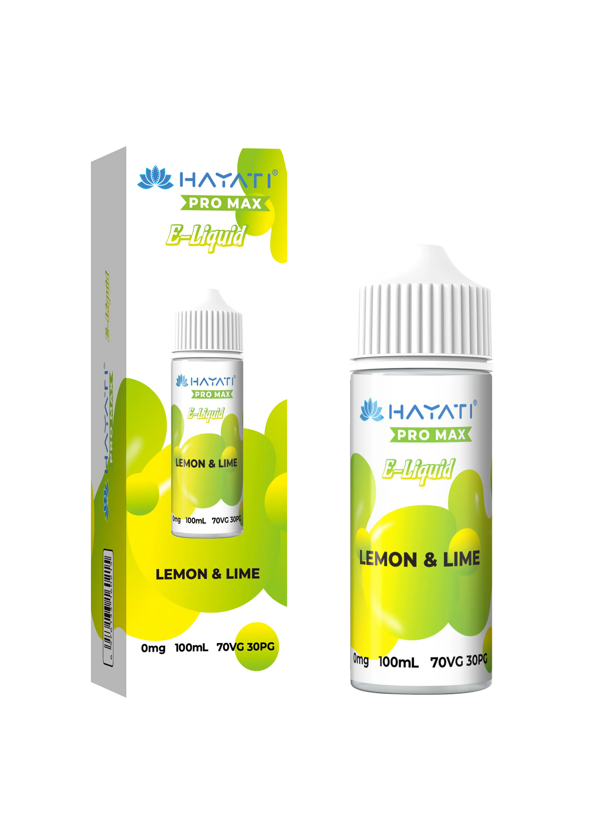 Lemon & Lime 100ml Shortfill E-Liquid by Hayati Pro Max
