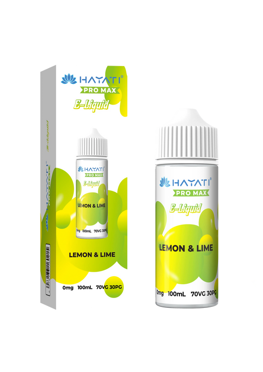 Lemon & Lime 100ml Shortfill E-Liquid by Hayati Pro Max