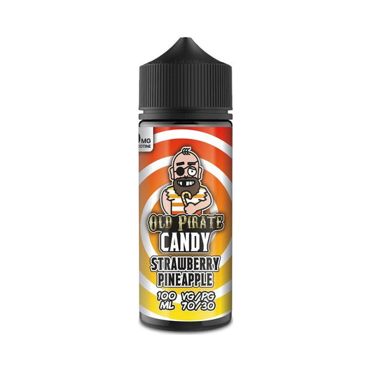 Strawberry Pineapple 100ml Shortfill E-Liquid by Old Pirate Candy