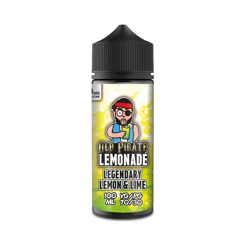 Legendary Lemon & Lime 100ml Shortfill E-Liquid by Old Pirate Lemonade