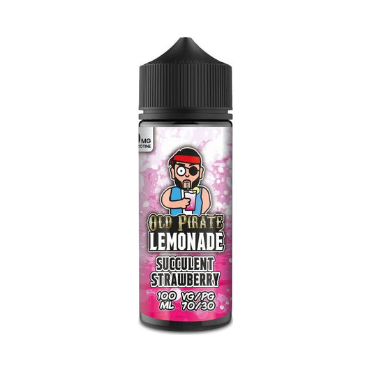 Succulent Strawberry 100ml Shortfill E-Liquid by Old Pirate Lemonade