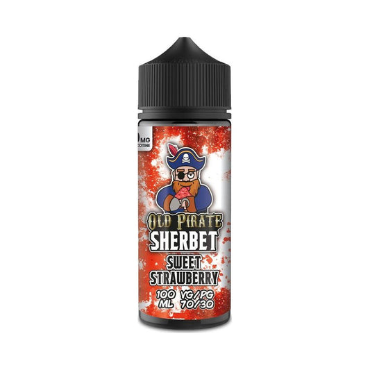 Sweet Strawberry 100ml Shortfill E-Liquid by Old Pirate Sherbet