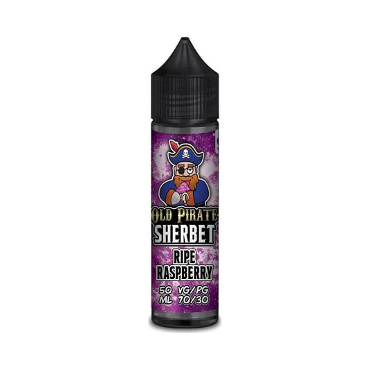 Ripe Raspberry 50ml Shortfill E-Liquid by Old Pirate Sherbet