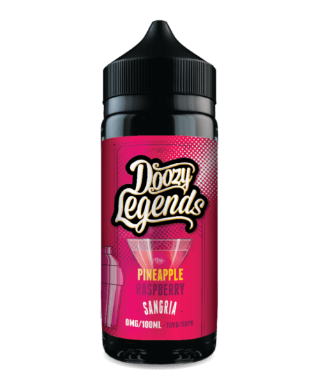 Pineapple Raspberry Sangria 100ml Shorfill E-Liquid by Doozy Legends