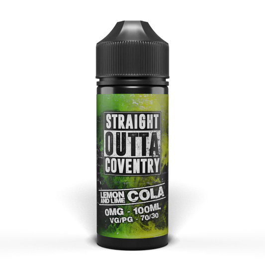 Lemon and Lime Cola 100ml Shortfill E-Liquid by Straight outta Coventry