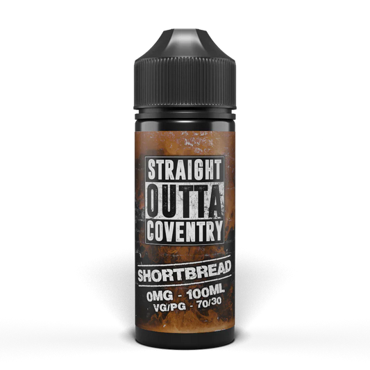 Shortbread 100ml Shortfill E-Liquid by Straight outta Coventry