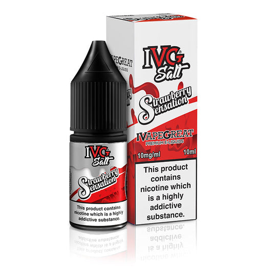 Strawberry Sensation Nic Salt E-Liquid by IVG Salts