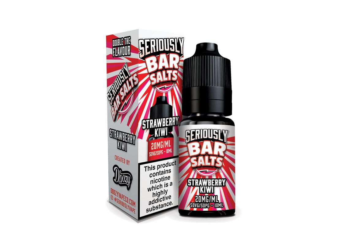 Strawberry Kiwi Nic Salt E-liquid by Seriously Bar Salts