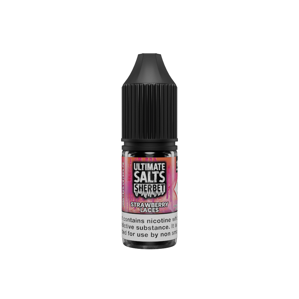 Strawberry Laces 10ml Nic Salt E-Liquid by Ultimate Sherbet