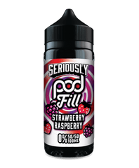 Strawberry Raspberry 100ml Shortfill E-Liquid by Seriously Pod Fill