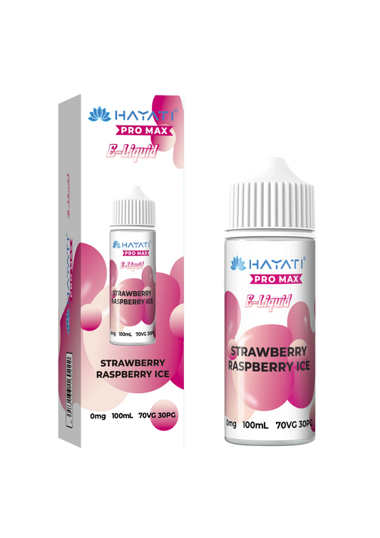 Strawberry Raspberry Ice 100ml Shortfill E-Liquid by Hayati Pro Max