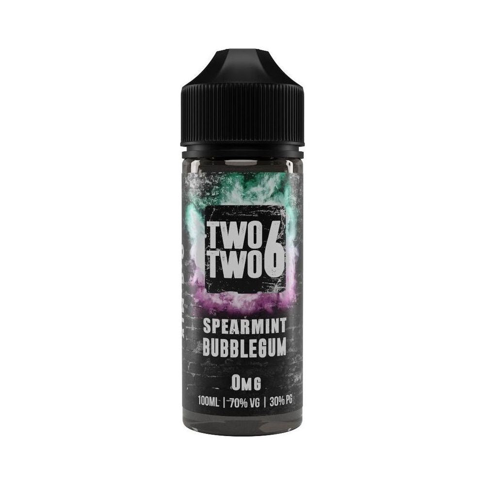Spearmint Bubblegum 100ml Shortfill E-Liquid by Two Two 6