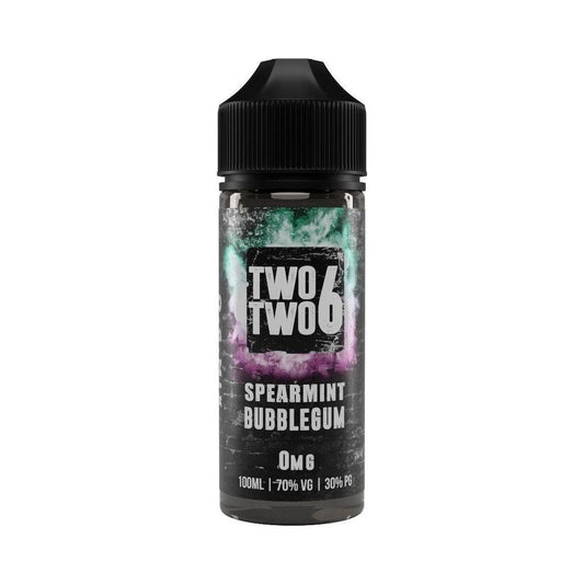 Spearmint Bubblegum 100ml Shortfill E-Liquid by Two Two 6