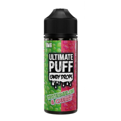 Watermelon & Cherry 100ml Shortfill E Liquid by Ultimate Puff Candy Drops