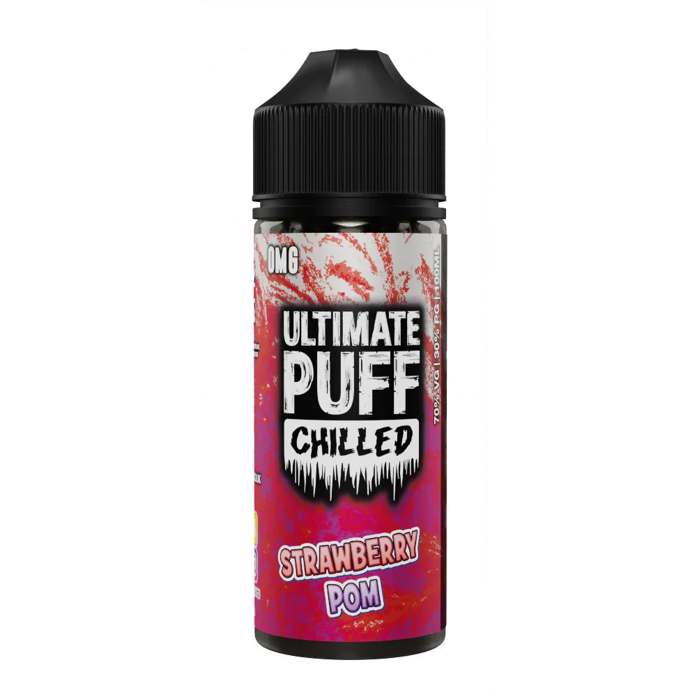 Strawberry Pom 100ml Shortfill E Liquid by Ultimate Puff Chilled