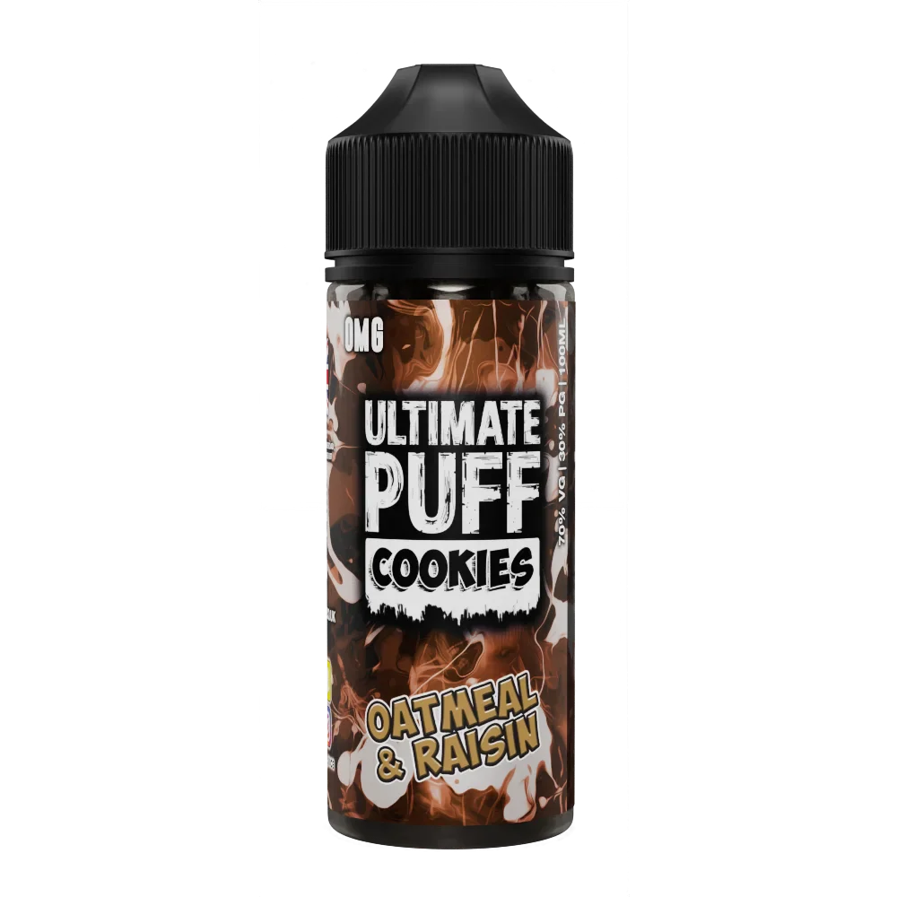 Oatmeal & Raisin 100ml Shortfill E-Liquid by Ultimate Puff Cookies