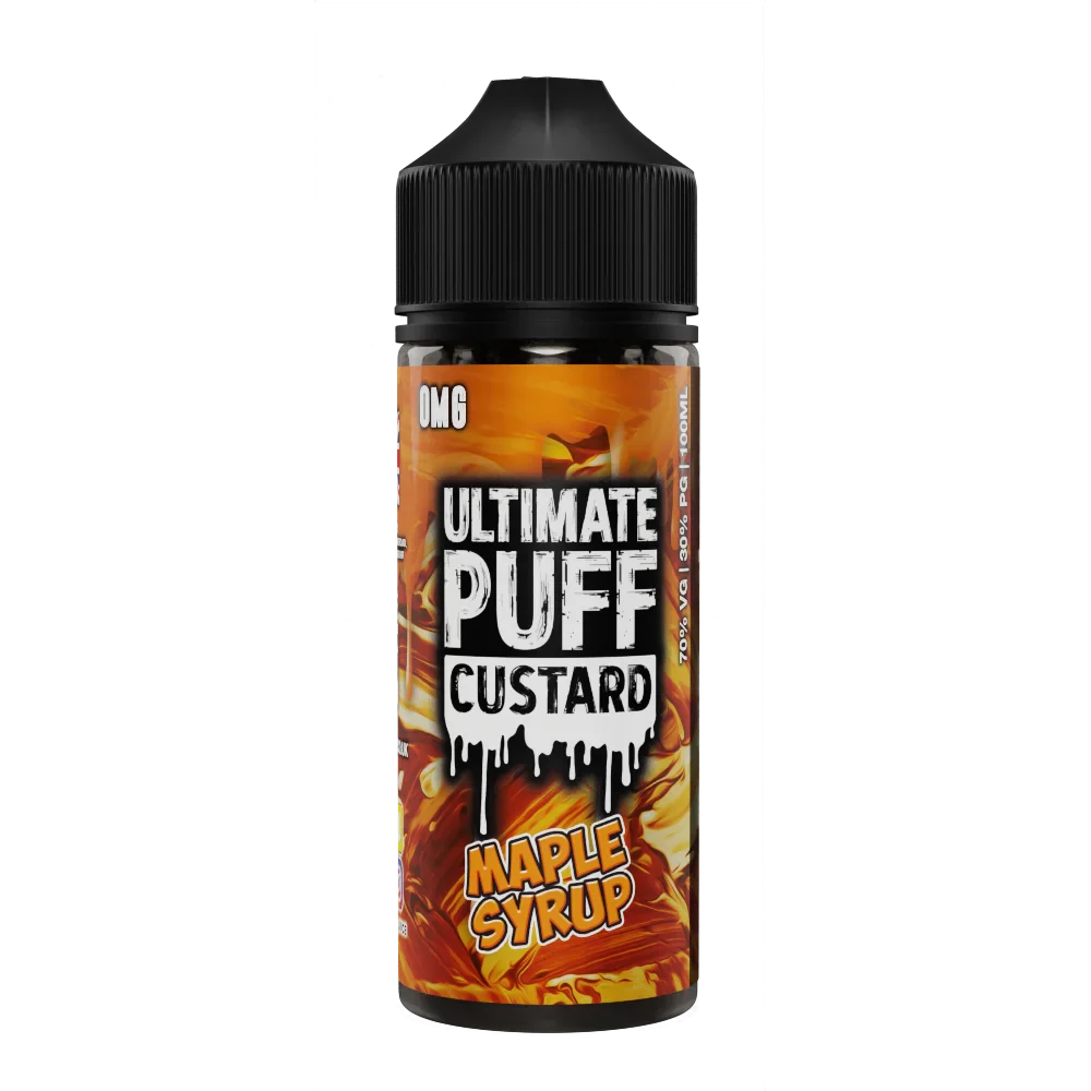 Maple Syrup 100ml Shortfill E-Liquid by Ultimate Puff Custard
