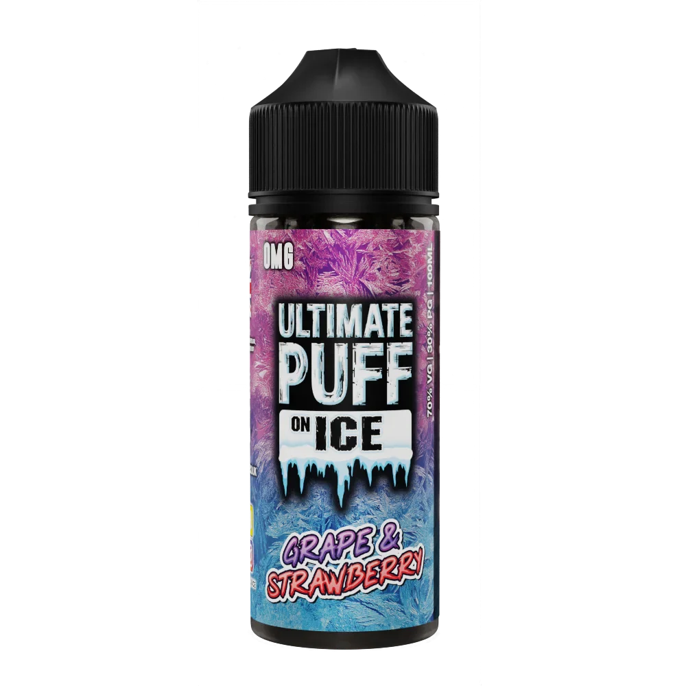 Grape & Strawberry 100ml Shortfill E-Liquid by Ultimate Puff On Ice