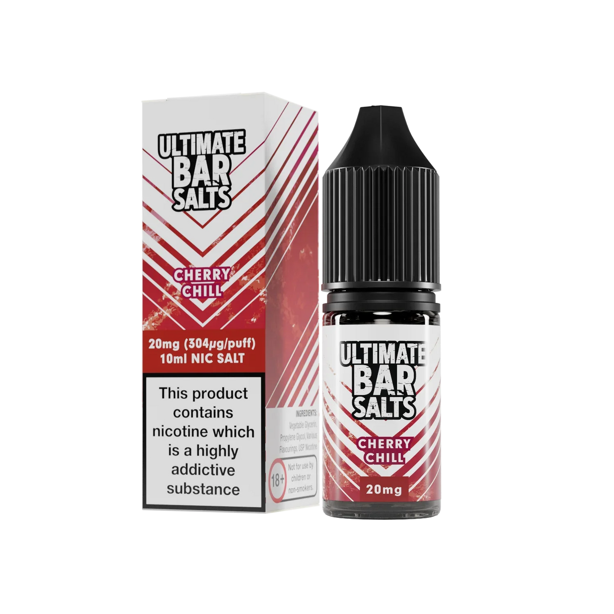 Cherry Chill 10ml Nic Salt E-Liquid by Ultimate Bar Salts